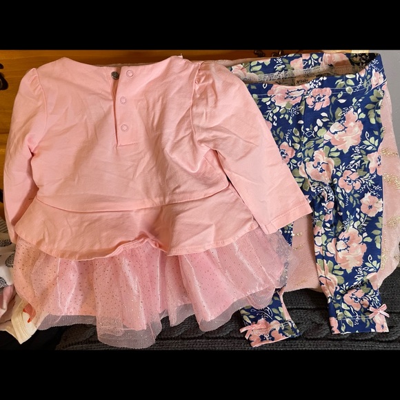 Baby Starters Outfit Floral pink with leggings 6 months - Picture 5 of 6